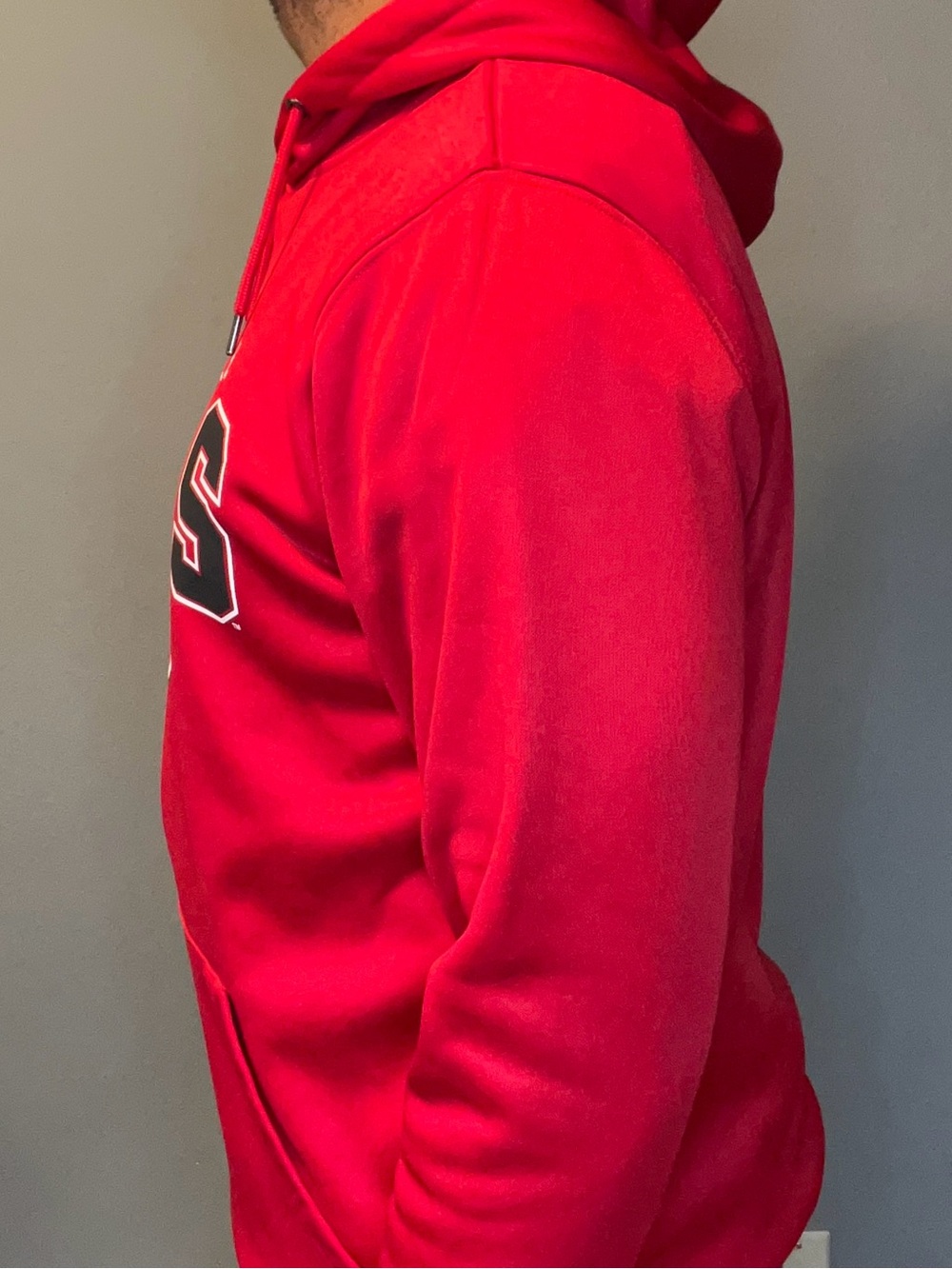 Colosseum Red Utah Utes Crewneck Hoodie Sweatshirt - Picture 6 of 7